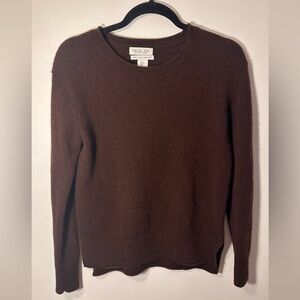 Rachel Zoe Women's Chocolate Crew Neck Sweater